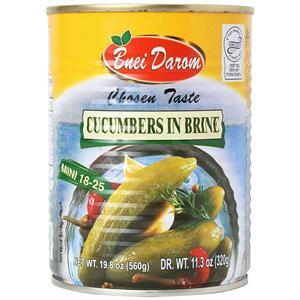 Bnei Darom Cucumbers in Brine Mini 18-25, 19 Oz