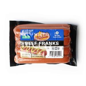 Aarons Beef Franks, 12 Oz