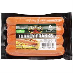 Shor Habor Turkey Franks, 12 Oz