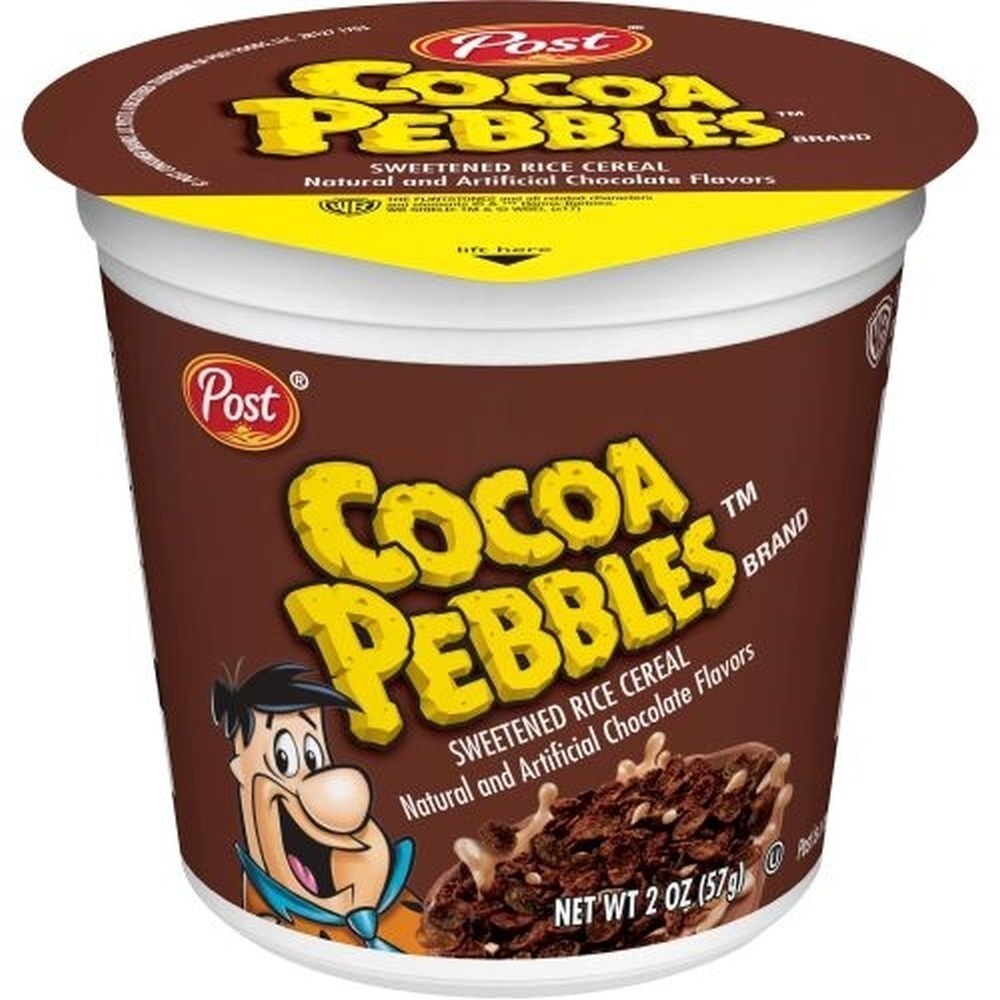 Post Cereal Cups Cocoa Pebbles, 2 Oz