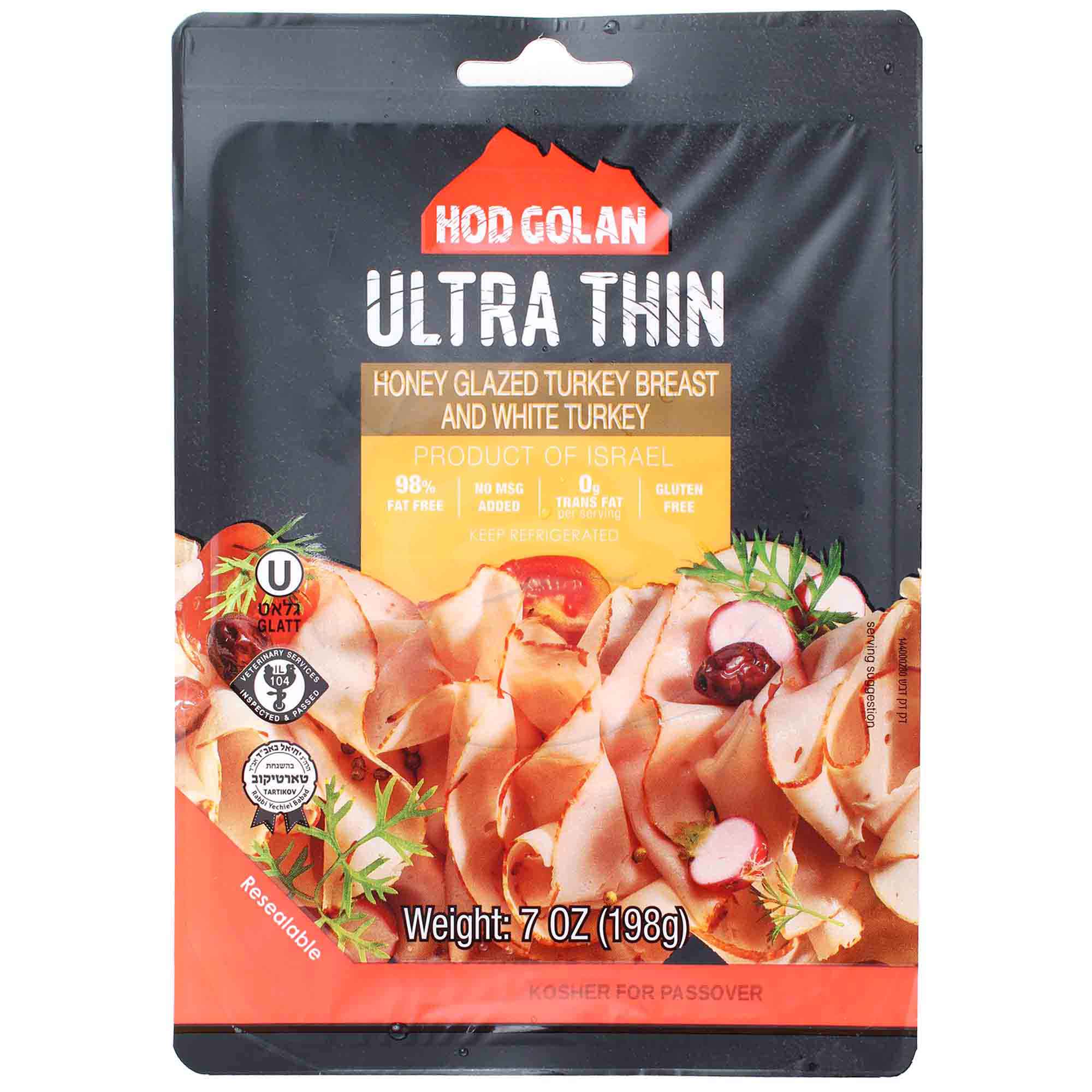 Hod Golan Thin Honey Glazed Turkey, 7 Oz