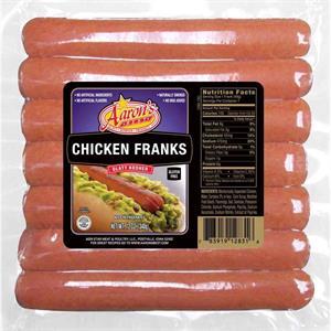 Aaron's Chicken Franks, 12 Oz