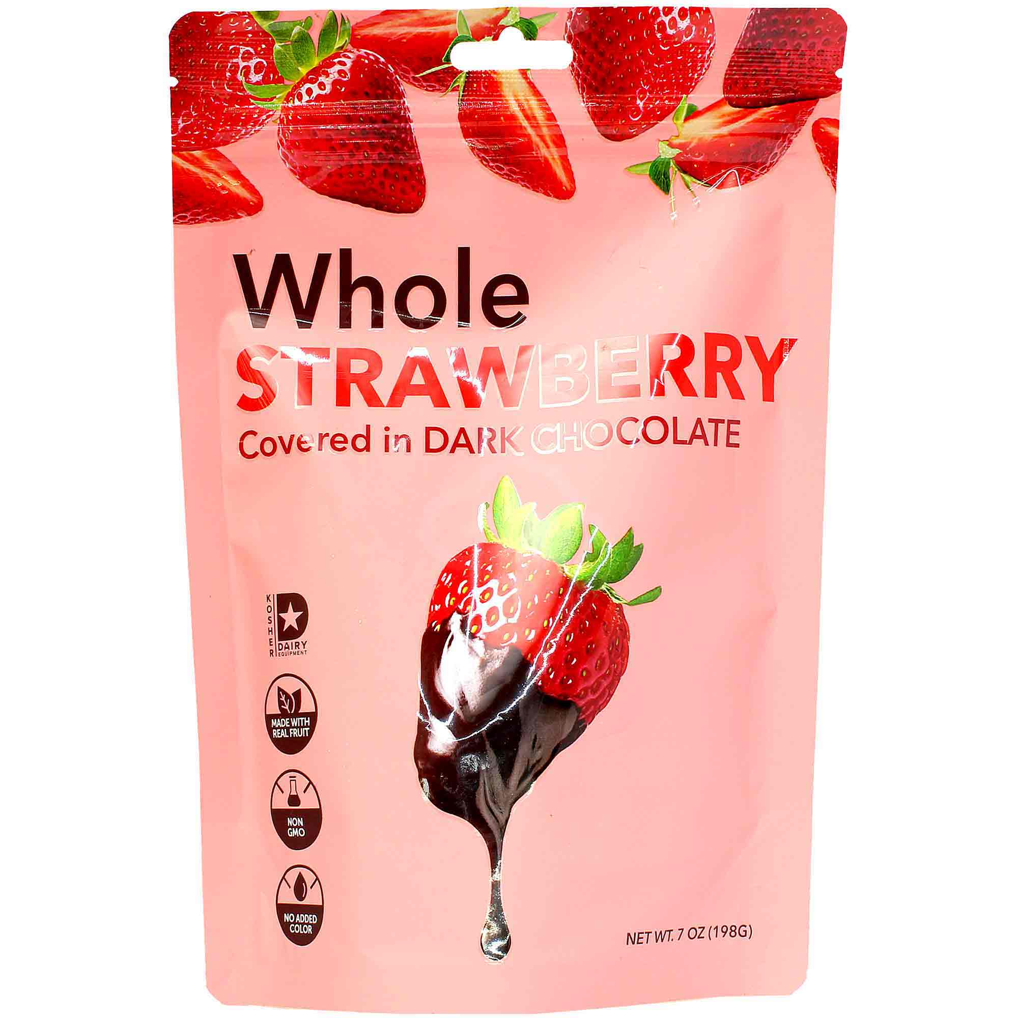 さと75 様 StrawberryThief Hashtag Munch Whole Strawberry Covered In Dark Chocolate, 7 Oz